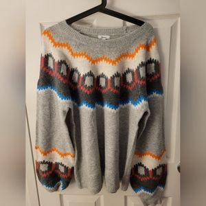 Brand new Nordic inspired sweater.  Size   large